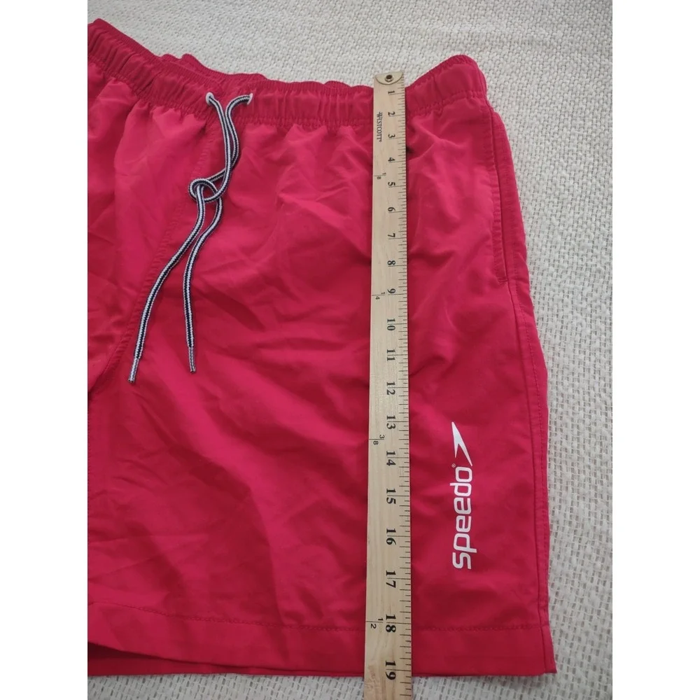 Speedo Red Board Shorts‎ XXL Classic Retro Summer Beach Casual Lightweight Surf